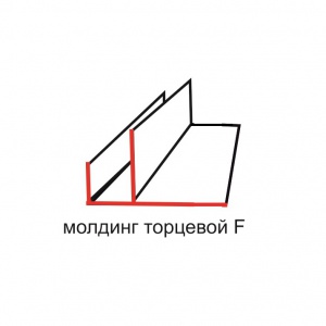 Молдинг ПВХ F-образный ШИРОКИЙ для панелей 8-10 мм