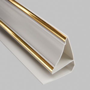 Молдинг ПВХ потолочный Gold Line для панелей 8-10 мм