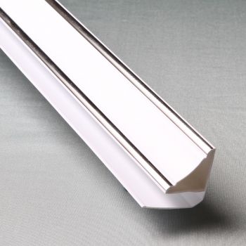 Молдинг ПВХ потолочный Silver Line для панелей 8-10 мм